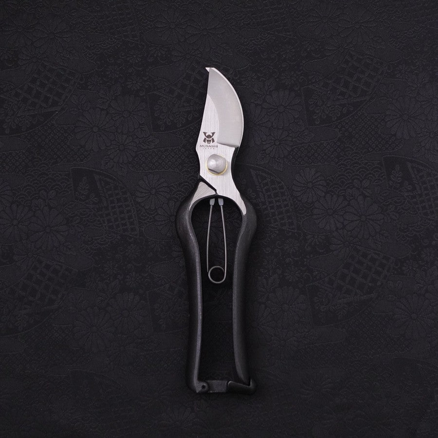 best japanese garden scissors Black Musashi Pruning Shears / Garden Scissors B Type Forged Handmade