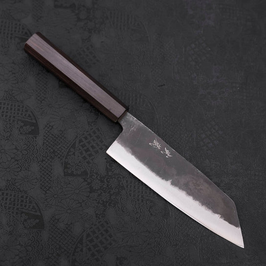 文化 青紙2號鋼 黑打 黒檀柄 165mm