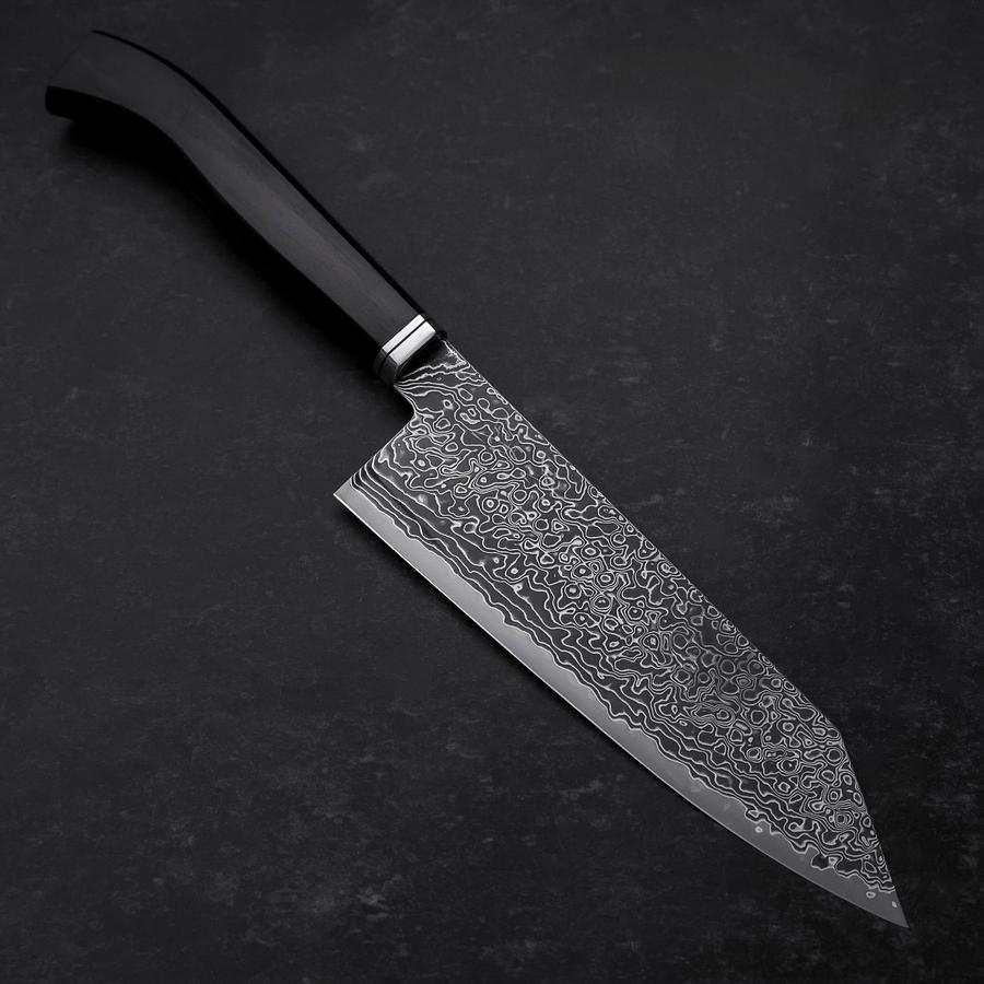 も*０様 鬼反り黒打67層ダマスカスV金10号筋引き255mm 黒檀+花梨八角柄 V金10号 牛刀 ダマスカス67層 包丁 21cm 滑り止めG10樹脂八角柄 - メルカリ