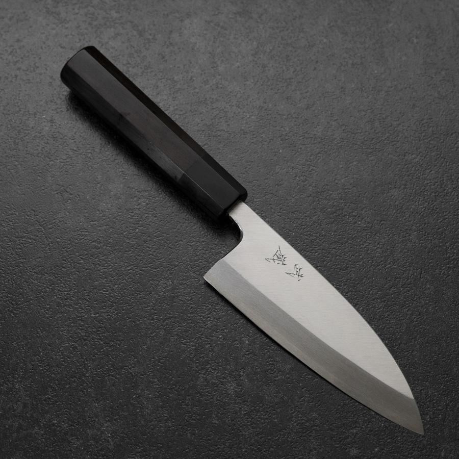 出刃包丁 白二鋼 霞 水牛黒檀柄 150mm – MUSASHI