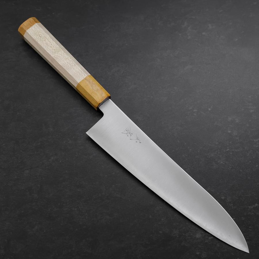 重房　牛刀210mm Shigefusa Kitaeji gyuto Shigefusa kitaeji gyuto 210mm with kiri box – Zahocho Knives Tokyo