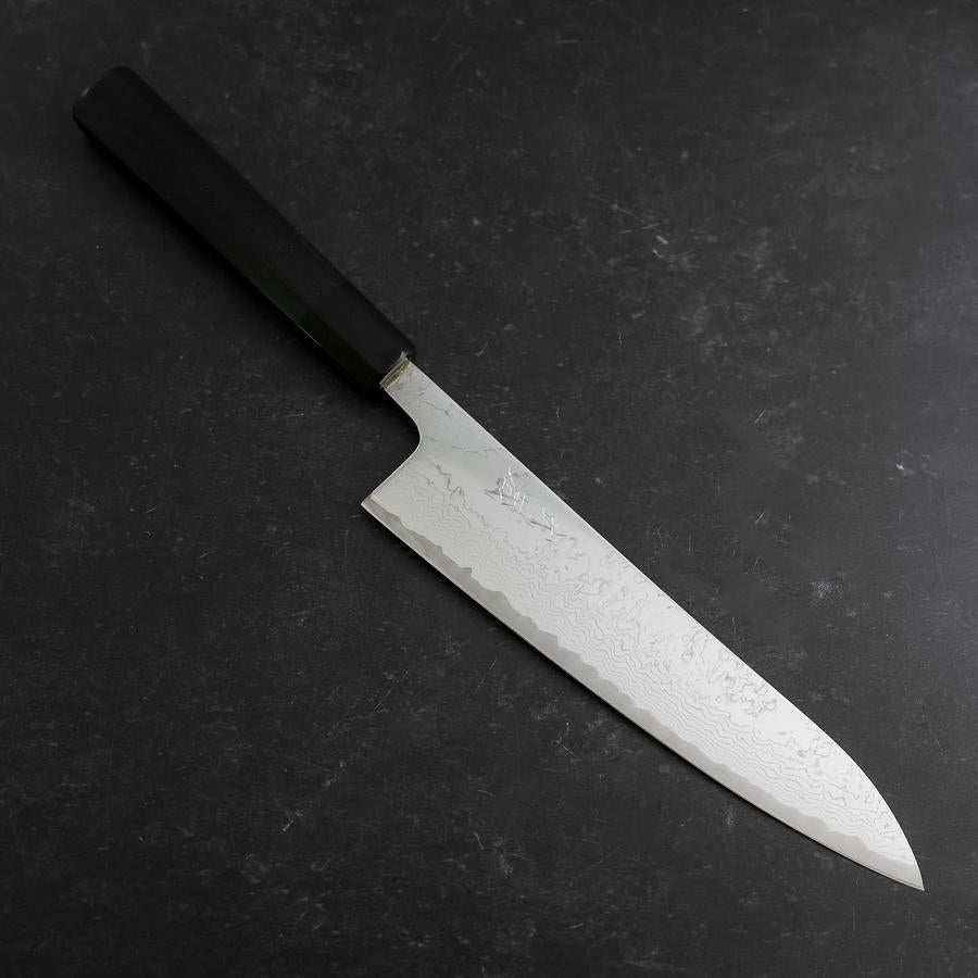 牛刀 VG-10 ダマスカス 黒檀水牛柄 210mm – MUSASHI