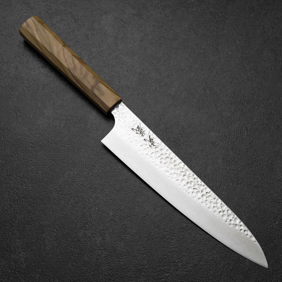 Gyuto-VG-10-Tsuchime-Damascus-