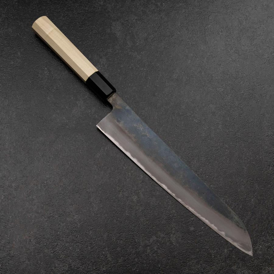 牛刀 白二鋼 黒打 水牛朴木柄 240mm – MUSASHI