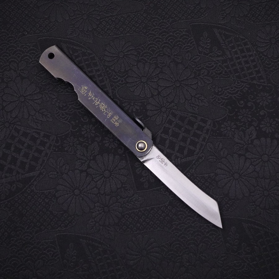 駒黒鋼付肥後守120mm – MUSASHI