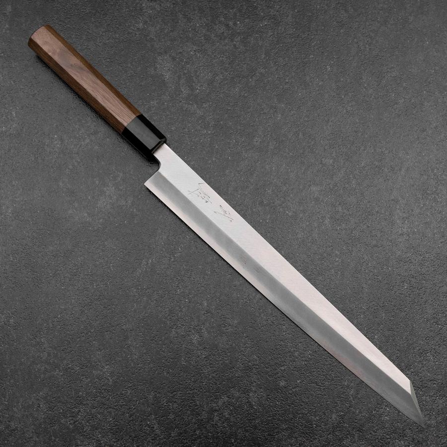 切付柳刃 銀三鋼 霞 ウォールナット柄 300mm – MUSASHI