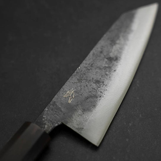 小文化 青紙2號鋼 黑打 黒檀柄 120mm
