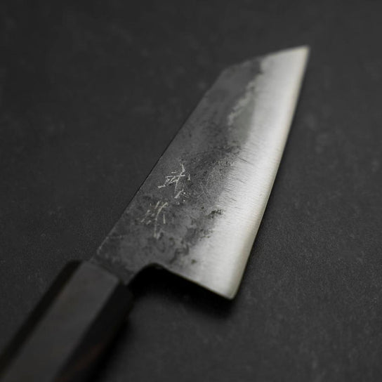 小文化 青紙2號鋼 黑打 黒檀柄 120mm
