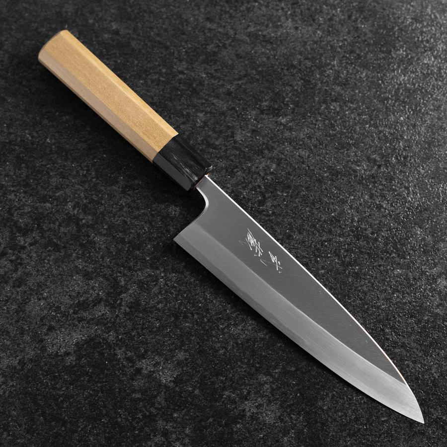 出刃 白紙2号 霞 龍 黒檀水牛柄 180mm – MUSASHI