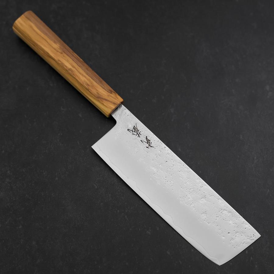 Nakiri AUS-8 Nashiji Olive Handle 165mm (6.5”) – MUSASHI