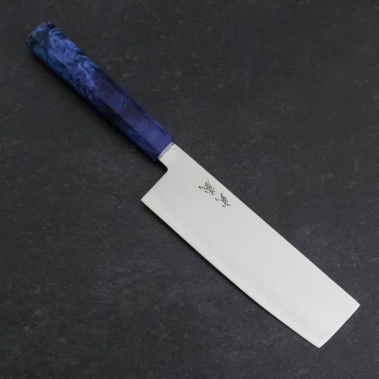 菜切 VG-10 大馬士革 墨漆柄 165mm