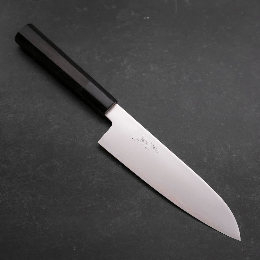 武蔵 Santoku Chromax Polished Buffalo Ebony Handle 170mm (6.7”) – MUSASHI