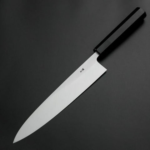 Aideba White Steel #2 Kasumi Buffalo Ebony Handle 240mm-[Musashi]-[Japanese-Kitchen-Knives]