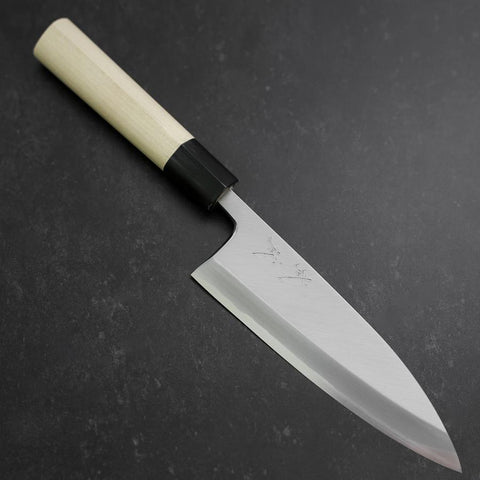Aideba White Steel #2 Kasumi Buffalo Magnolia Handle 165mm (6.5”)-[Musashi]-[Japanese-Kitchen-Knives]