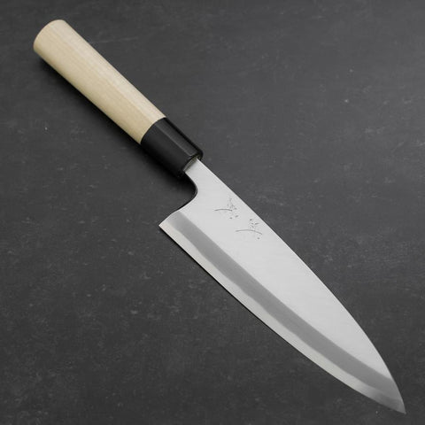Aideba White Steel #2 Kasumi Buffalo Magnolia Handle 180mm (7”)-[Musashi]-[Japanese-Kitchen-Knives]