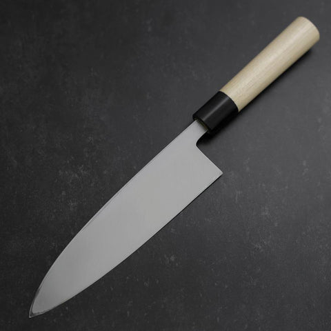 Aideba White Steel #2 Kasumi Buffalo Magnolia Handle 195mm (7.7”)-[Musashi]-[Japanese-Kitchen-Knives]