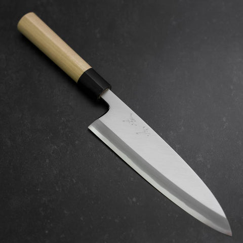 Aideba White Steel #2 Kasumi Buffalo Magnolia Handle 195mm (7.7”)-[Musashi]-[Japanese-Kitchen-Knives]