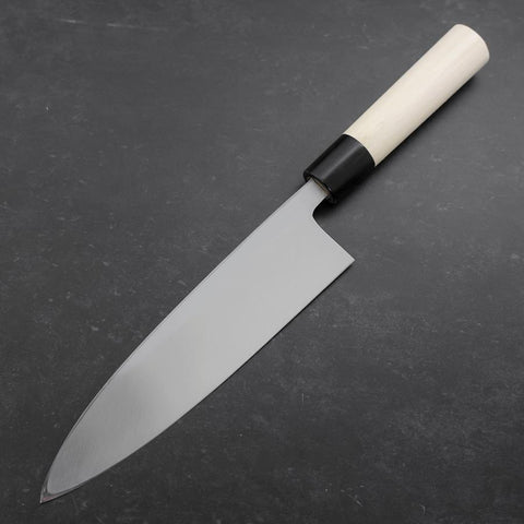 Aideba White Steel #2 Kasumi Buffalo Magnolia Handle 210mm (8.3”)-[Musashi]-[Japanese-Kitchen-Knives]