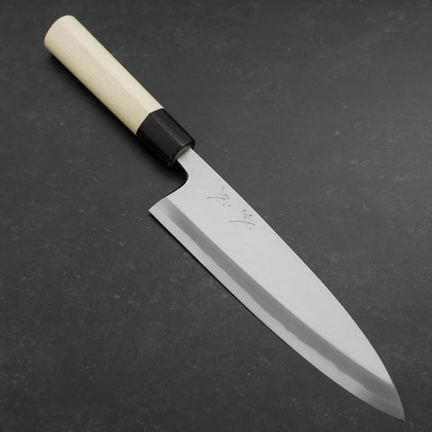Aideba White Steel #2 Kasumi Buffalo Magnolia Handle 210mm (8.3”)-[Musashi]-[Japanese-Kitchen-Knives]
