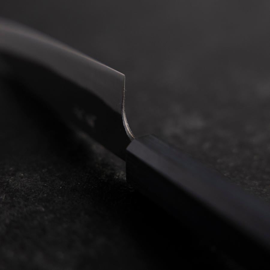 Ajikiri Blue Steel #1 Kurouchi Dark Blue Urushi Handle 145mm (5.7