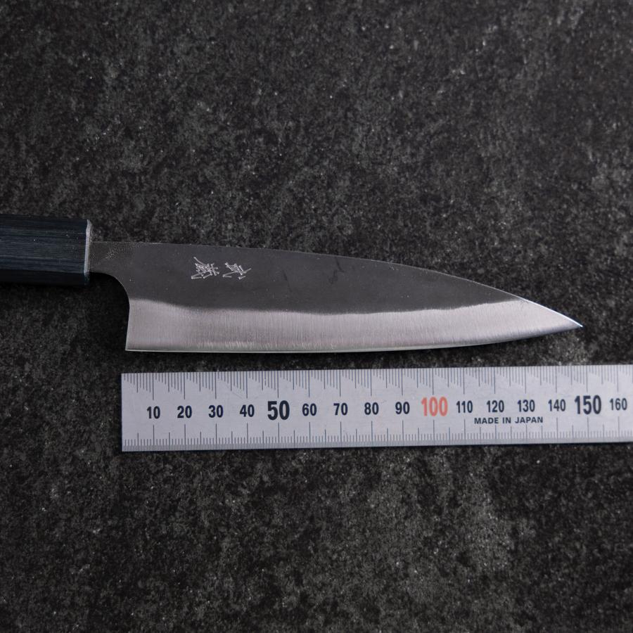 Ajikiri Blue Steel #1 Kurouchi Dark Blue Urushi Handle 145mm (5.7