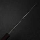 Ajikiri Blue Steel #1 Kurouchi Purple Urushi Handle 145mm (5.7”)-[Musashi]-[Japanese-Kitchen-Knives]
