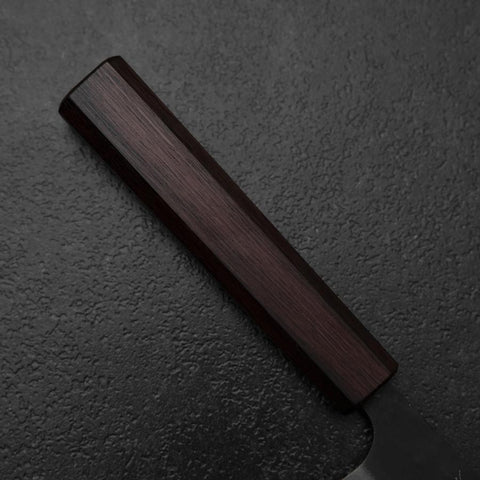 Ajikiri Blue Steel #1 Kurouchi Purple Urushi Handle 145mm (5.7”)-[Musashi]-[Japanese-Kitchen-Knives]