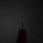 Ajikiri Blue Steel #1 Kurouchi Purple Urushi Handle 145mm-[Musashi]-[Japanese-Kitchen-Knives]