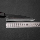 Ajikiri Blue Steel #1 Kurouchi Purple Urushi Handle 145mm-[Musashi]-[Japanese-Kitchen-Knives]