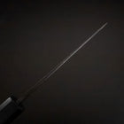 Ajikiri Blue Steel #2 Kurouchi Blue Urushi Handle 105mm-[Musashi]-[Japanese-Kitchen-Knives]