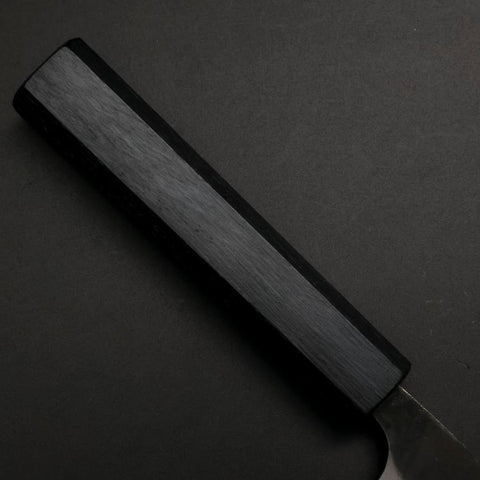 Ajikiri Blue Steel #2 Kurouchi Dark Blue Urushi Handle 145mm (5.7”)-[Musashi]-[Japanese-Kitchen-Knives]