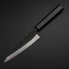 Ajikiri Blue Steel #2 Kurouchi Dark Blue Urushi Handle 145mm-[Musashi]-[Japanese-Kitchen-Knives]