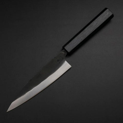 Ajikiri Blue Steel #2 Kurouchi Dark Blue Urushi Handle 145mm-[Musashi]-[Japanese-Kitchen-Knives]
