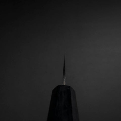 Ajikiri Blue Steel #2 Kurouchi Dark Blue Urushi Handle 145mm-[Musashi]-[Japanese-Kitchen-Knives]