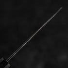 Ajikiri White Steel #2 Kurouchi Black Ishime Urushi Handle 105mm-[Musashi]-[Japanese-Kitchen-Knives]