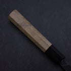 Ajikiri White Steel #2 Kurouchi Buffalo Magnolia Handle 105mm (4.1”)-[Musashi]-[Japanese-Kitchen-Knives]