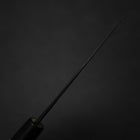 Ajikiri White Steel #2 Kurouchi Buffalo Magnolia Round Handle 105mm-[Musashi]-[Japanese-Kitchen-Knives]