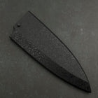 Black-Ishime Saya Sheath for Deba with Pin, 150mm (5.9”)-[Musashi]-[Japanese-Kitchen-Knives]
