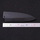 Black-Ishime Saya Sheath for Deba with Pin, 165mm (6.5”)-[Musashi]-[Japanese-Kitchen-Knives]