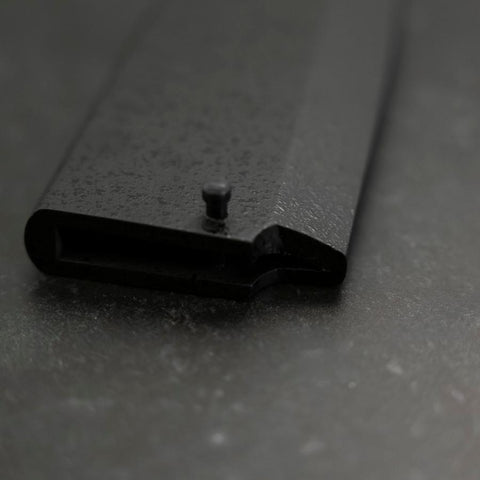 Black-Ishime Saya Sheath for Deba with Pin 180mm (7”)-[Musashi]-[Japanese-Kitchen-Knives]