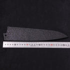 Black-Ishime Saya Sheath for Gyuto with Pin, 210mm (8.3”)-[Musashi]-[Japanese-Kitchen-Knives]
