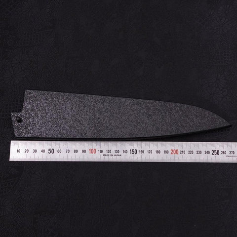 Black-Ishime Saya Sheath for Gyuto with Pin, 210mm (8.3”)-[Musashi]-[Japanese-Kitchen-Knives]