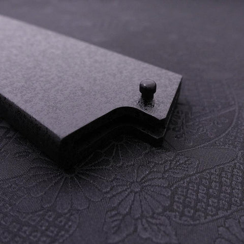 Black-Ishime Saya Sheath for Gyuto with Pin, 240mm (9.4”)-[Musashi]-[Japanese-Kitchen-Knives]