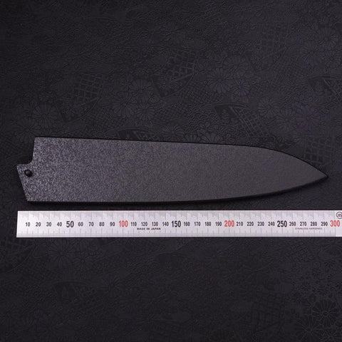Black-Ishime Saya Sheath for Gyuto with Pin, 240mm (9.4”)-[Musashi]-[Japanese-Kitchen-Knives]