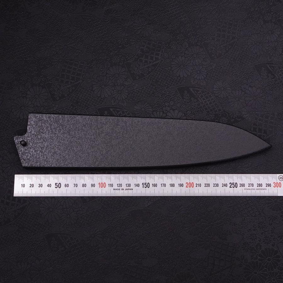 Black-Ishime Saya Sheath for Gyuto with Pin, 240mm-[Musashi]-[Japanese-Kitchen-Knives]