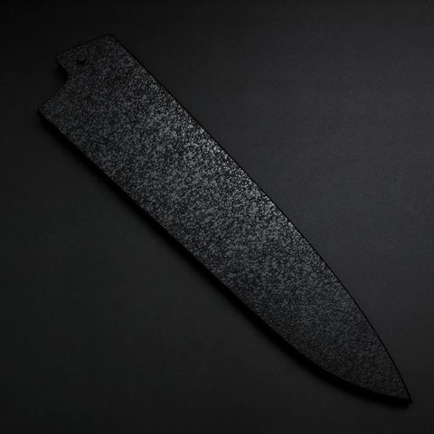 Black-Ishime Saya Sheath for Gyuto with Pin, 270mm (10.6”)-[Musashi]-[Japanese-Kitchen-Knives]