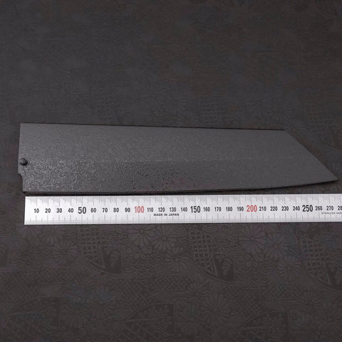 Black-Ishime Saya Sheath for Kiritsuke/Bunka with Pin, 240mm (9.4”)-[Musashi]-[Japanese-Kitchen-Knives]