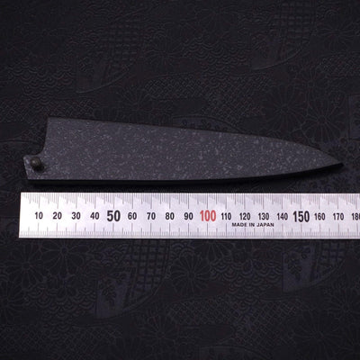 Black-Ishime Saya Sheath for Petty Knife with Pin, 135mm-[Musashi]-[Japanese-Kitchen-Knives]