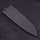 Black-Ishime Saya Sheath for Santoku Knife with Pin, 165/180mm (7”)-[Musashi]-[Japanese-Kitchen-Knives]
