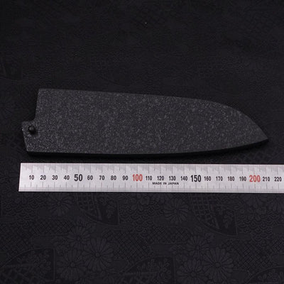 Black-Ishime Saya Sheath for Santoku Knife with Pin, 165/180mm-[Musashi]-[Japanese-Kitchen-Knives]